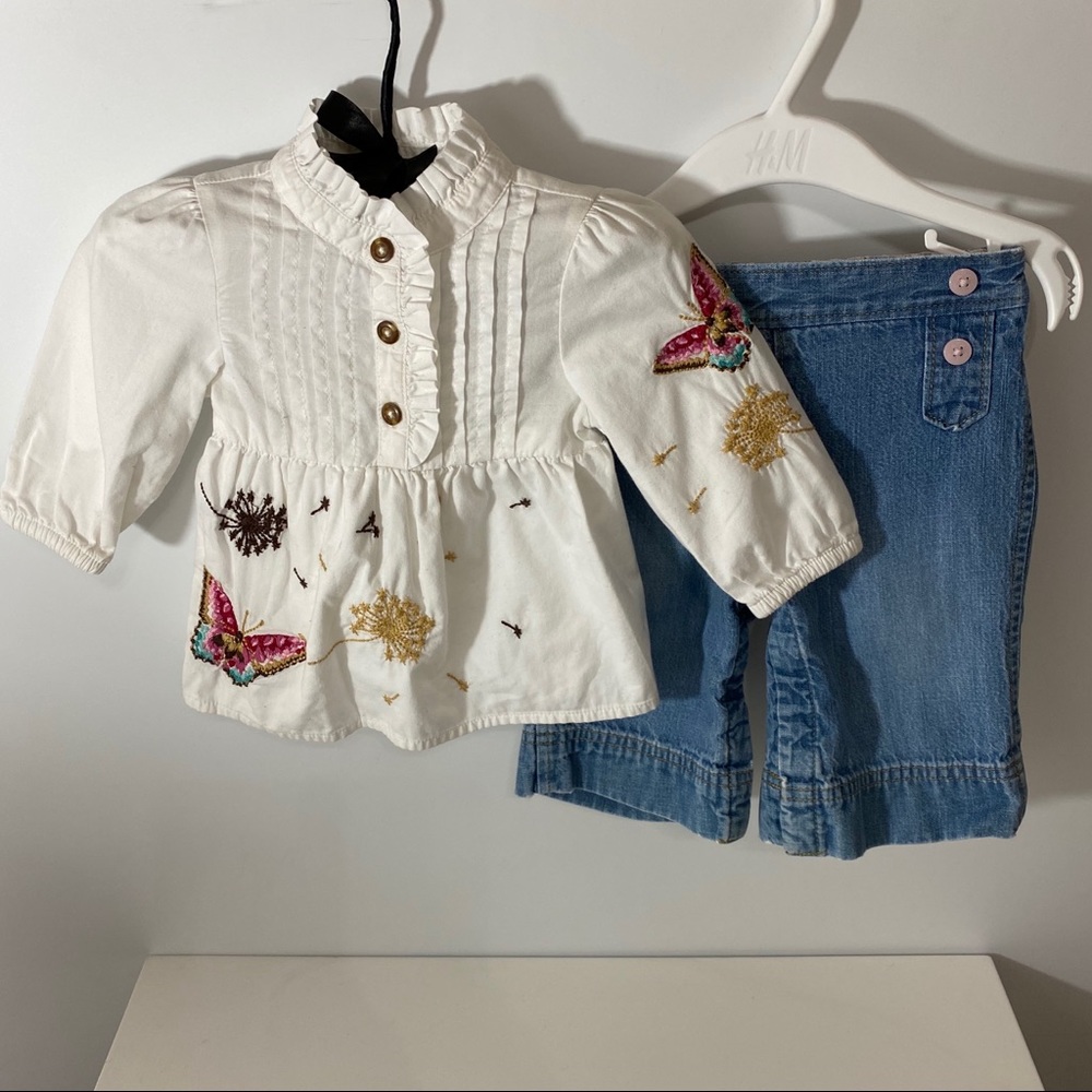Baby Girl Clothes Gap Butterfly Outfit  3-6 M